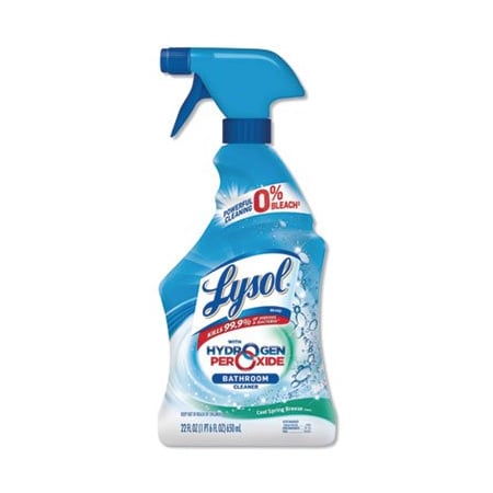 Reckitt Benckiser LYSOL, BATHROOM CLEANER WITH HYDROGEN PEROXIDE, COOL SPRING BREEZE, 22 OZ SPRAY BOTTLE 85668